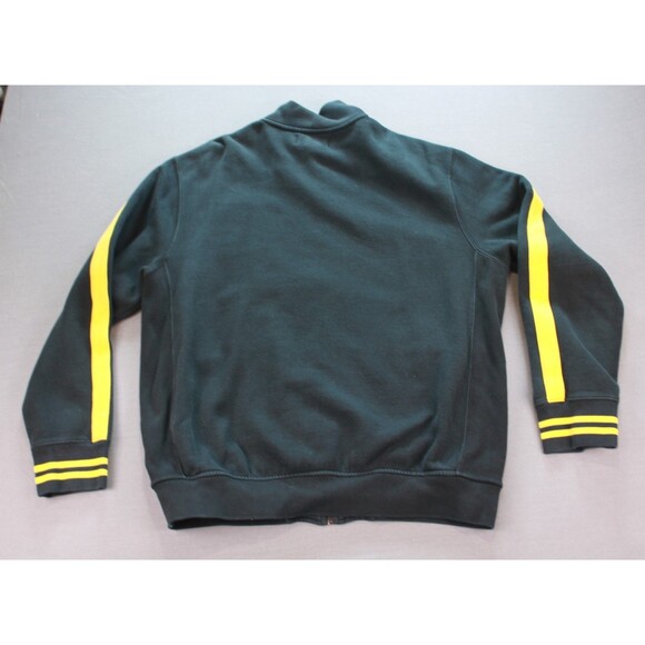 Polo Ralph Lauren Full Zip Sweatshirt Mens Black yellow Striped Pockets SZ XL - Picture 3 of 11